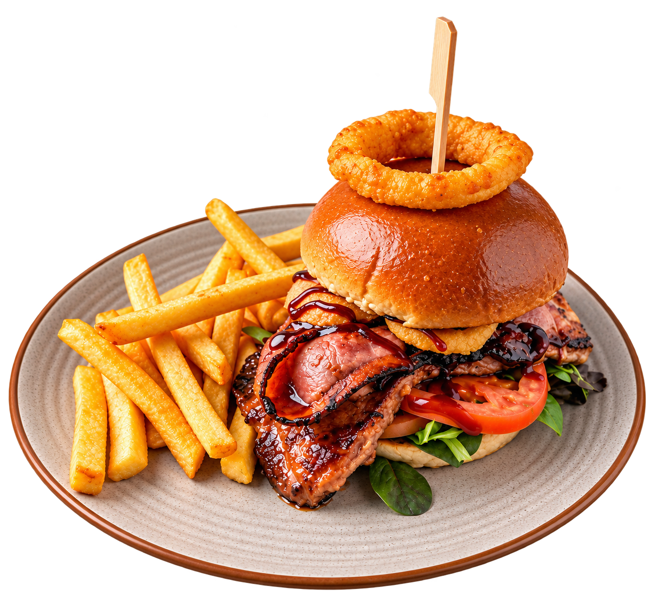 Smoky Steak and Bacon Burger